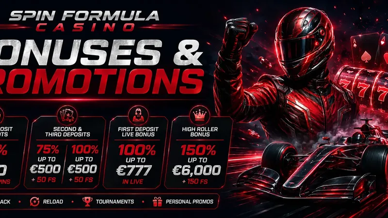 Welcome offer at Spinformula Casino